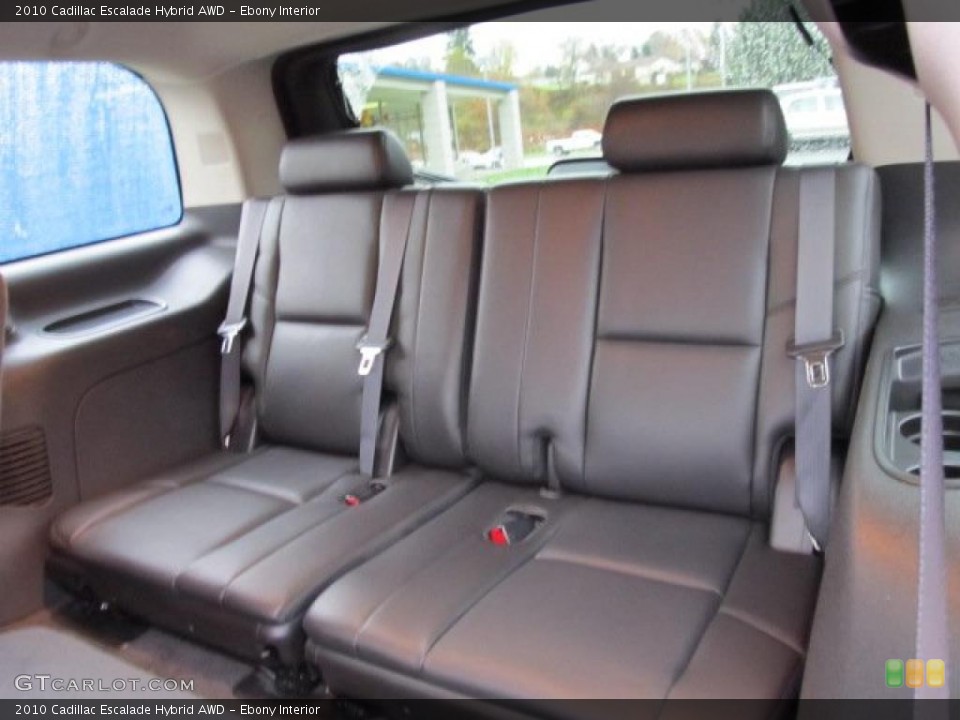 Ebony Interior Photo for the 2010 Cadillac Escalade Hybrid AWD #39327388