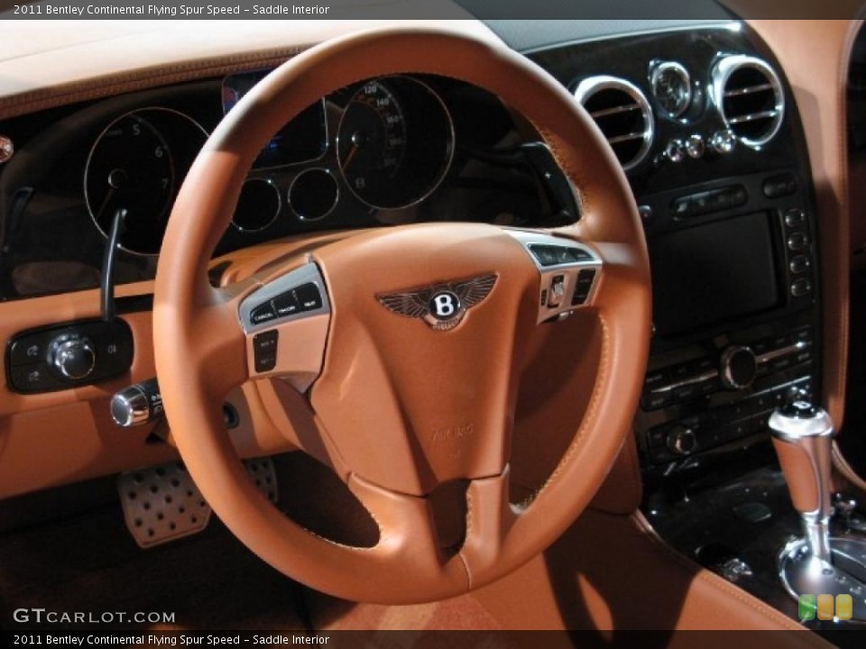Saddle Interior Steering Wheel for the 2011 Bentley Continental Flying Spur Speed #39327716