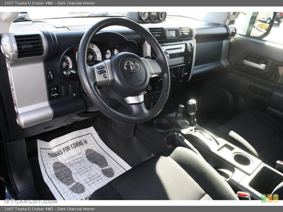 Dark Charcoal Interior Dashboard for the 2007 Toyota FJ Cruiser 4WD #39329548
