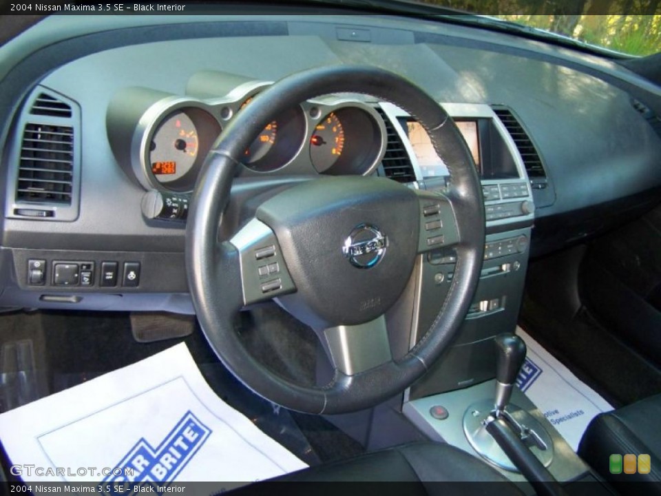 Black Interior Dashboard for the 2004 Nissan Maxima 3.5 SE #39332048