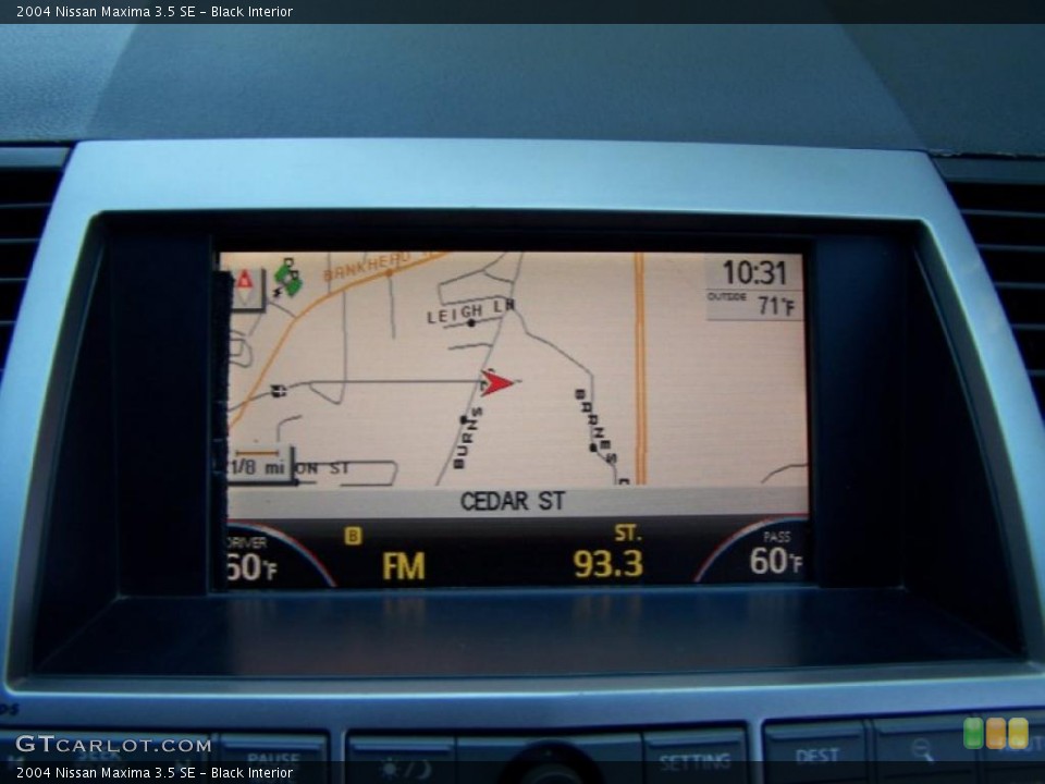 Black Interior Navigation for the 2004 Nissan Maxima 3.5 SE #39332080