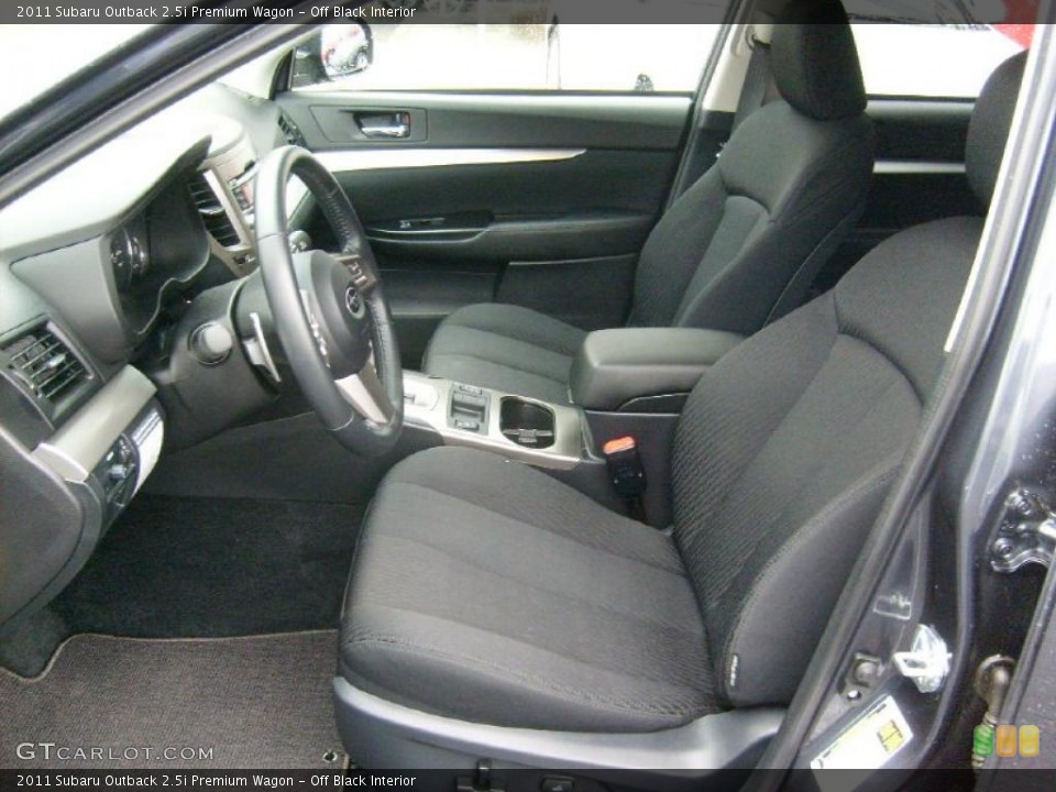 Off Black Interior Photo for the 2011 Subaru Outback 2.5i Premium Wagon #39332824