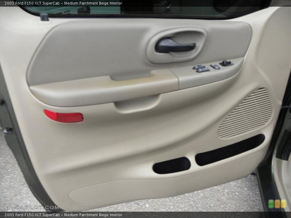 Medium Parchment Beige Interior Door Panel for the 2003 Ford F150 XLT SuperCab #39332992