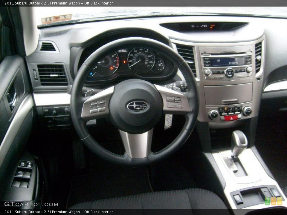 Off Black Interior Dashboard for the 2011 Subaru Outback 2.5i Premium Wagon #39333016