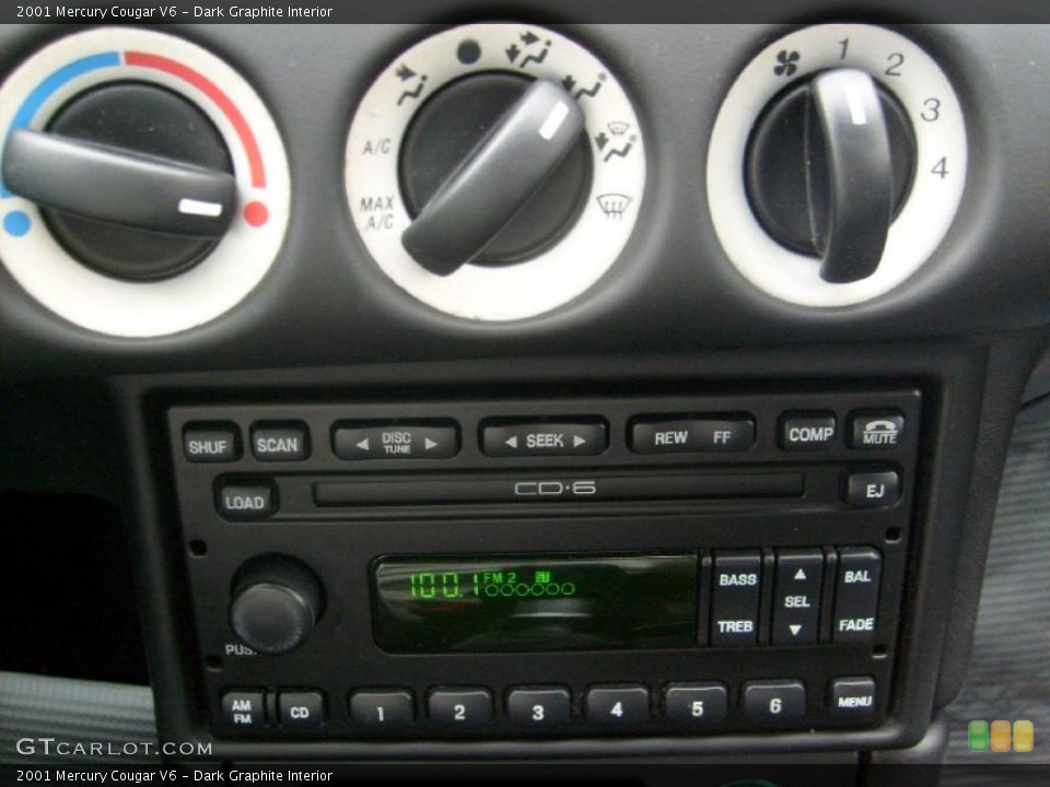 Dark Graphite Interior Controls for the 2001 Mercury Cougar V6 #39333388