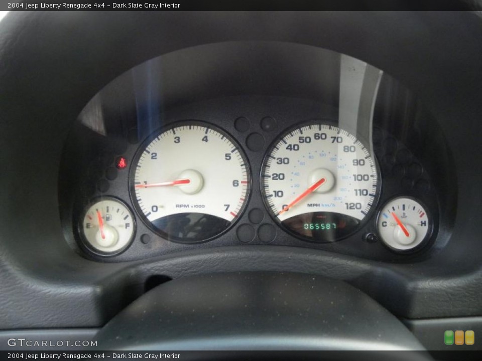 Dark Slate Gray Interior Gauges for the 2004 Jeep Liberty Renegade 4x4 #39333996