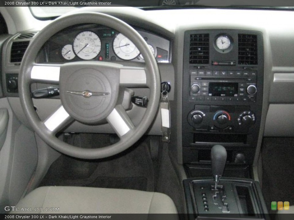Dark Khaki/Light Graystone Interior Dashboard for the 2008 Chrysler 300 LX #39334116