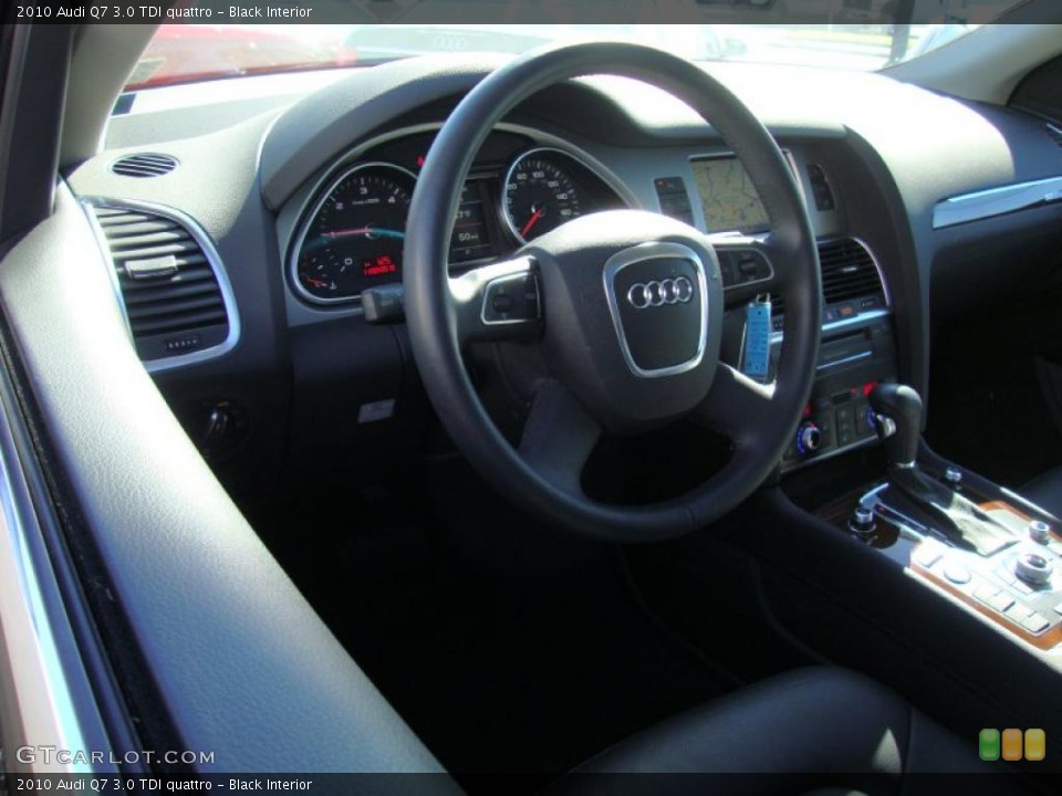 Black Interior Steering Wheel for the 2010 Audi Q7 3.0 TDI quattro #39334284