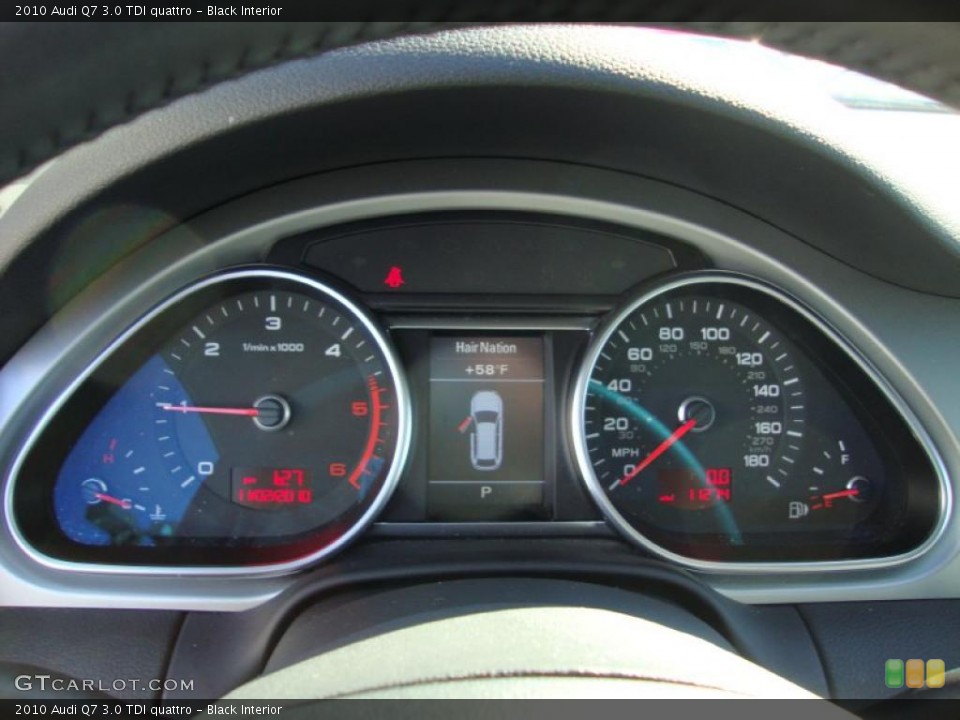Black Interior Gauges for the 2010 Audi Q7 3.0 TDI quattro #39334960
