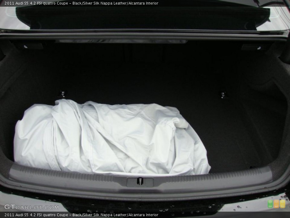Black/Silver Silk Nappa Leather/Alcantara Interior Trunk for the 2011 Audi S5 4.2 FSI quattro Coupe #39335380