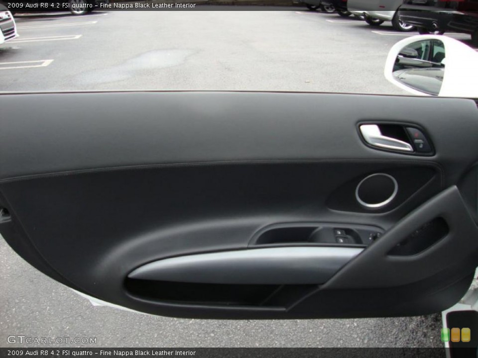 Fine Nappa Black Leather Interior Door Panel for the 2009 Audi R8 4.2 FSI quattro #39335832