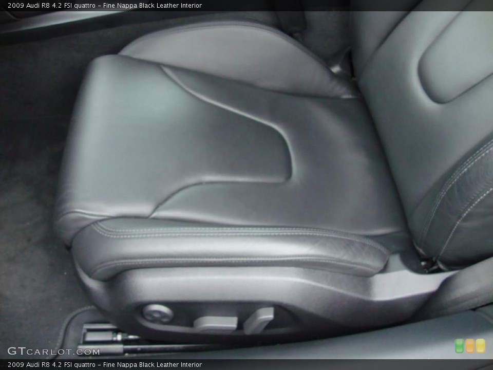 Fine Nappa Black Leather Interior Photo for the 2009 Audi R8 4.2 FSI quattro #39335872