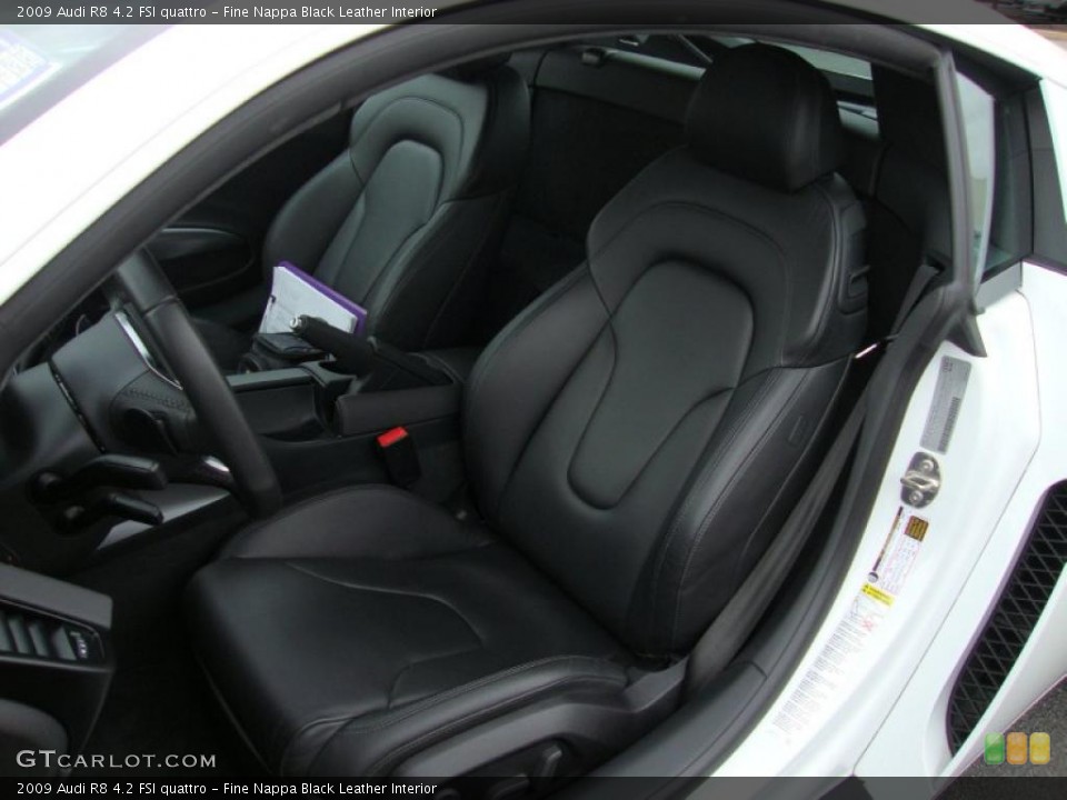 Fine Nappa Black Leather Interior Photo for the 2009 Audi R8 4.2 FSI quattro #39335888