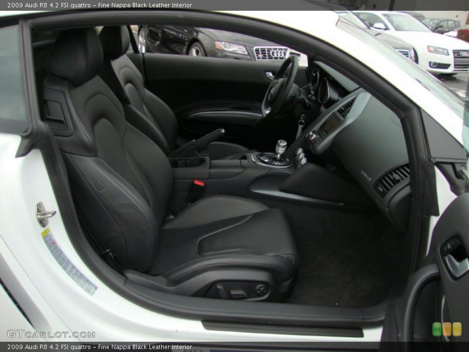 Fine Nappa Black Leather Interior Photo for the 2009 Audi R8 4.2 FSI quattro #39335932