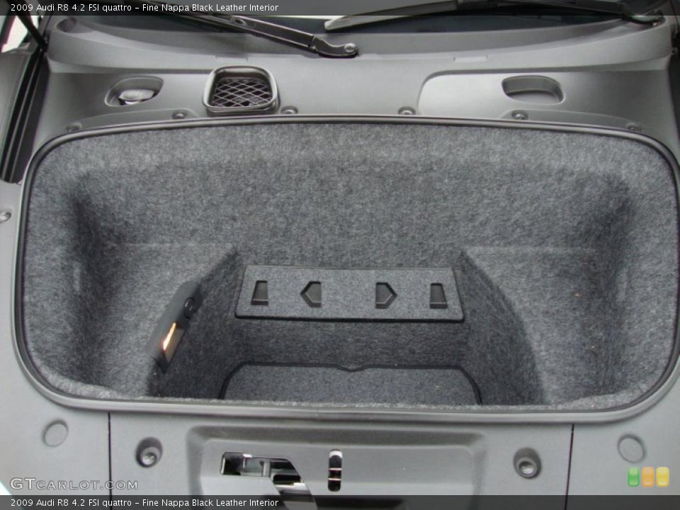 Fine Nappa Black Leather Interior Trunk for the 2009 Audi R8 4.2 FSI quattro #39335984
