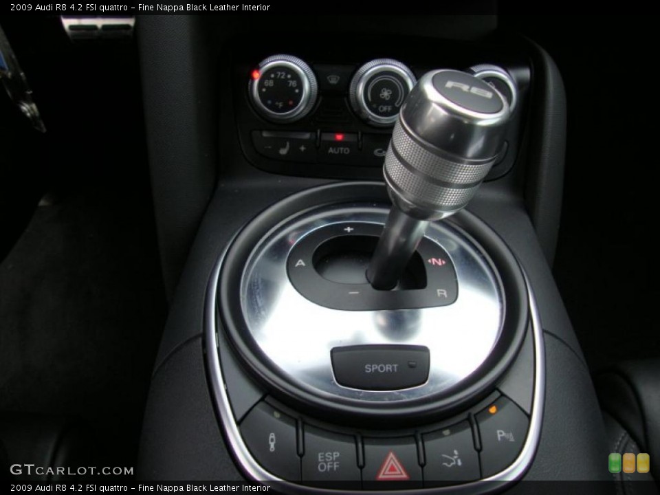 Fine Nappa Black Leather Interior Transmission for the 2009 Audi R8 4.2 FSI quattro #39336164