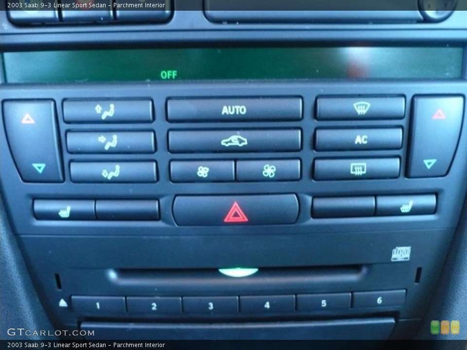 Parchment Interior Controls for the 2003 Saab 9-3 Linear Sport Sedan #39338896