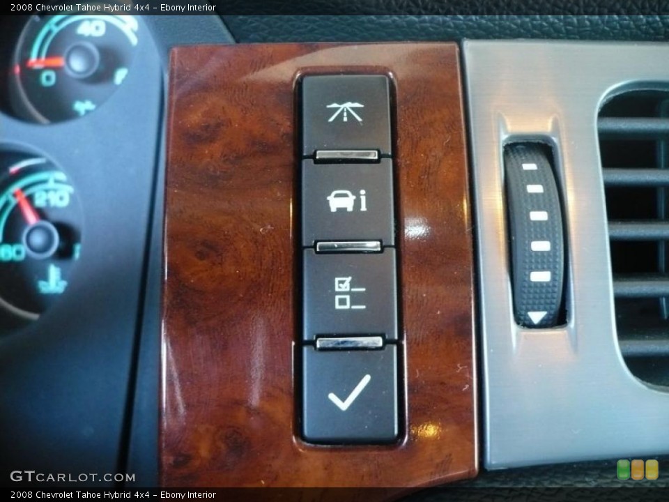 Ebony Interior Controls for the 2008 Chevrolet Tahoe Hybrid 4x4 #39339904