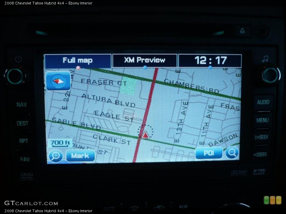 Ebony Interior Navigation for the 2008 Chevrolet Tahoe Hybrid 4x4 #39339938