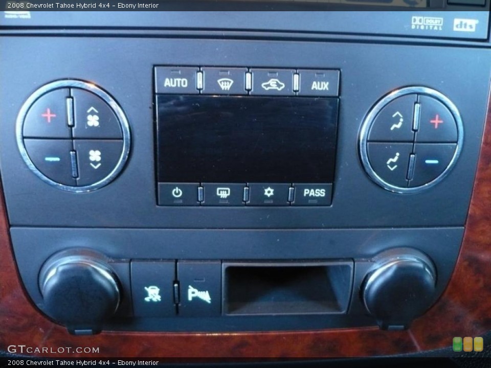 Ebony Interior Controls for the 2008 Chevrolet Tahoe Hybrid 4x4 #39339972