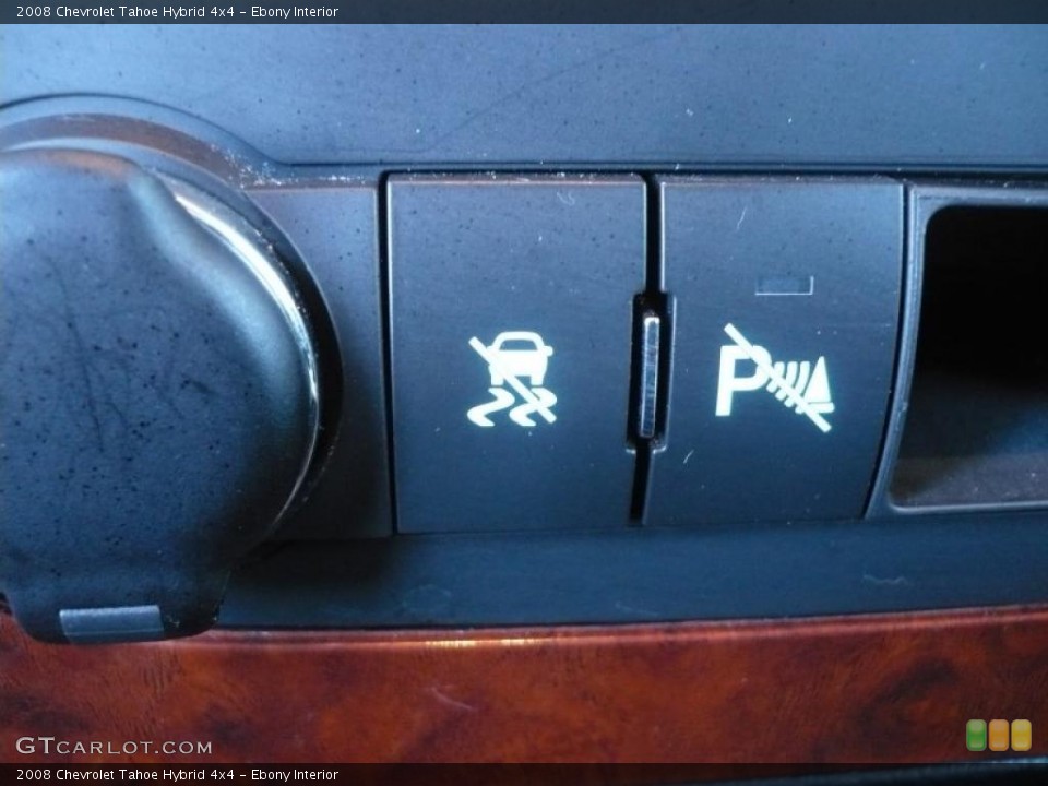 Ebony Interior Controls for the 2008 Chevrolet Tahoe Hybrid 4x4 #39339988