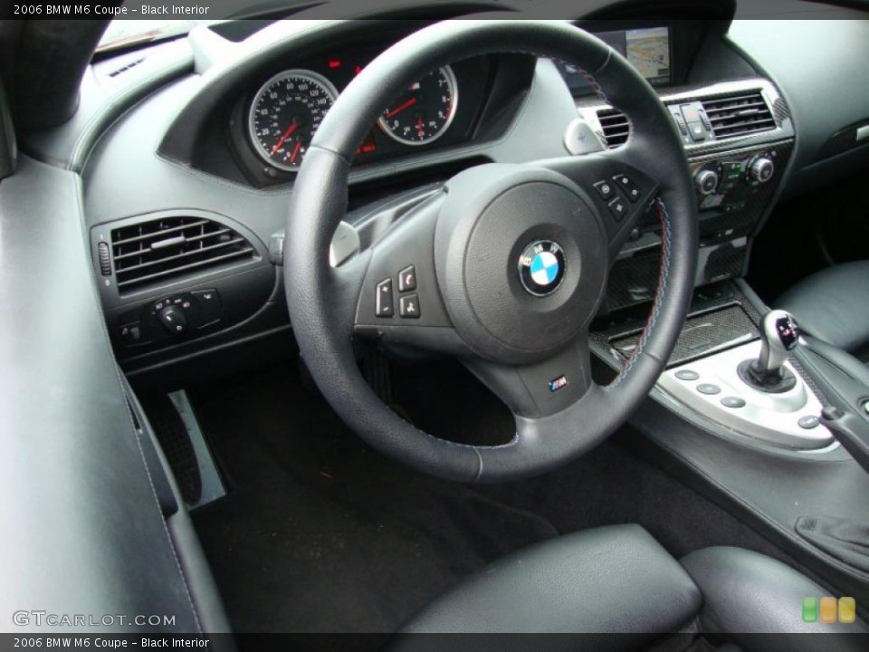 Black Interior Steering Wheel for the 2006 BMW M6 Coupe #39340820