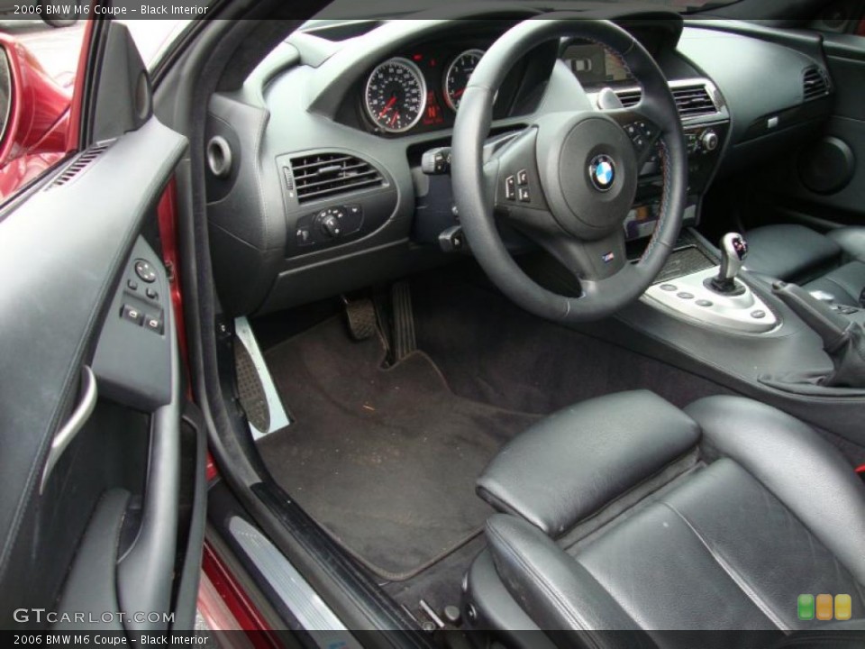 Black Interior Prime Interior for the 2006 BMW M6 Coupe #39340840
