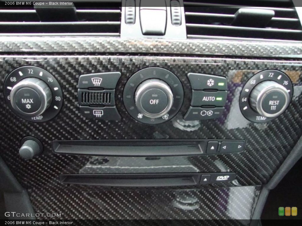 Black Interior Controls for the 2006 BMW M6 Coupe #39341336
