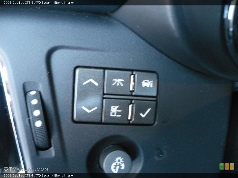 Ebony Interior Controls for the 2008 Cadillac CTS 4 AWD Sedan #39342044