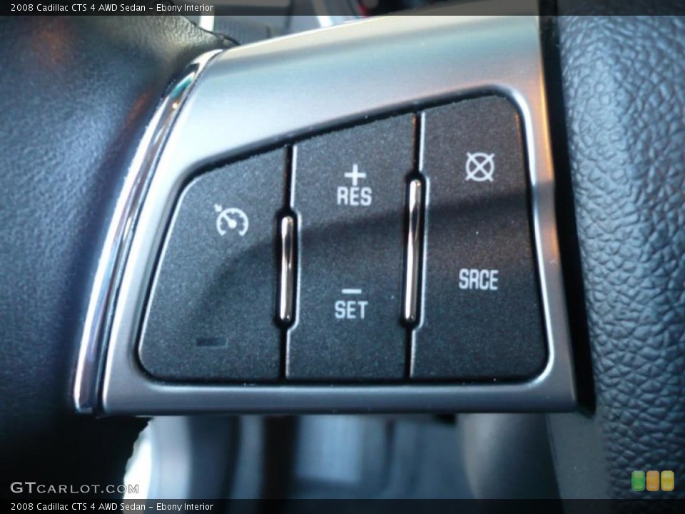Ebony Interior Controls for the 2008 Cadillac CTS 4 AWD Sedan #39342060