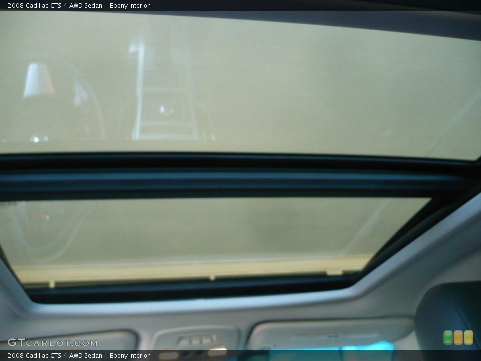 Ebony Interior Sunroof for the 2008 Cadillac CTS 4 AWD Sedan #39342196