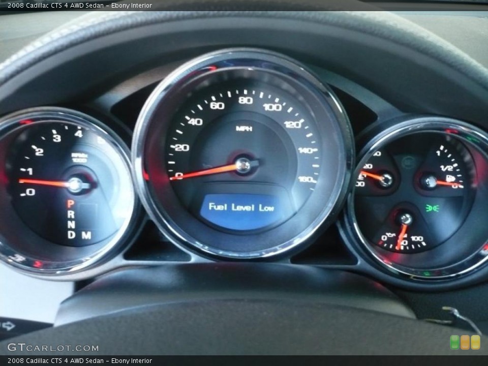 Ebony Interior Gauges for the 2008 Cadillac CTS 4 AWD Sedan #39342212