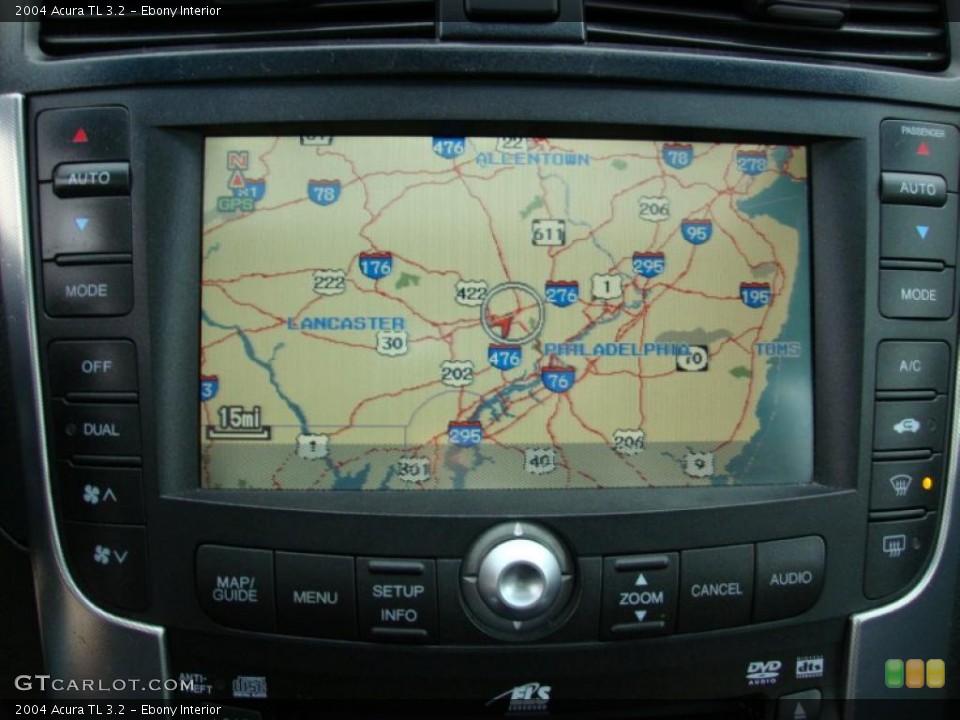 Ebony Interior Navigation for the 2004 Acura TL 3.2 #39342256