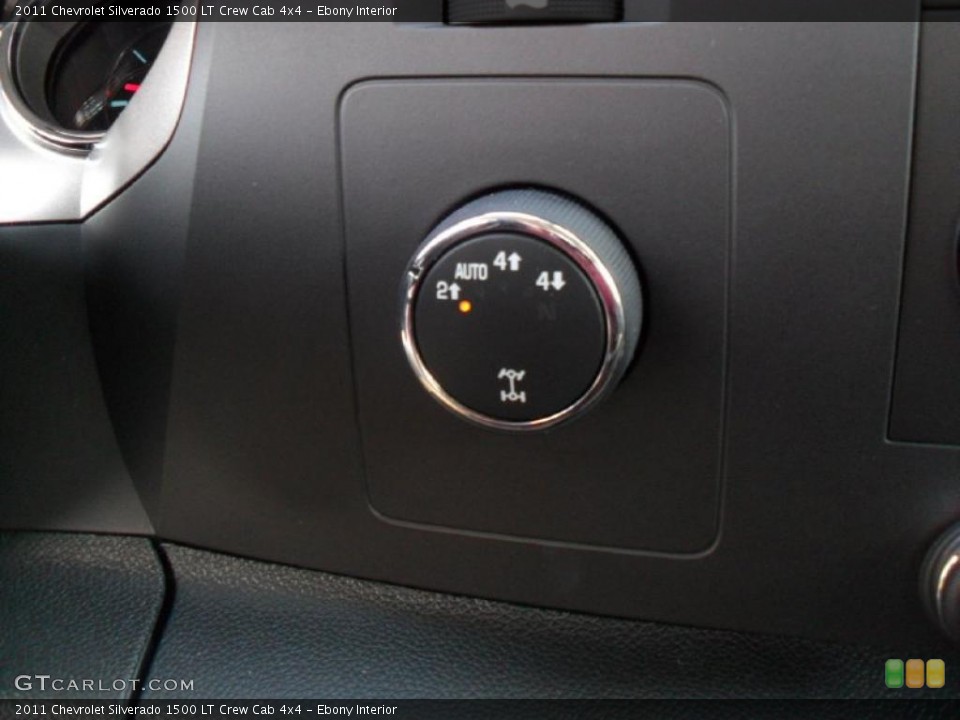 Ebony Interior Controls for the 2011 Chevrolet Silverado 1500 LT Crew Cab 4x4 #39343244