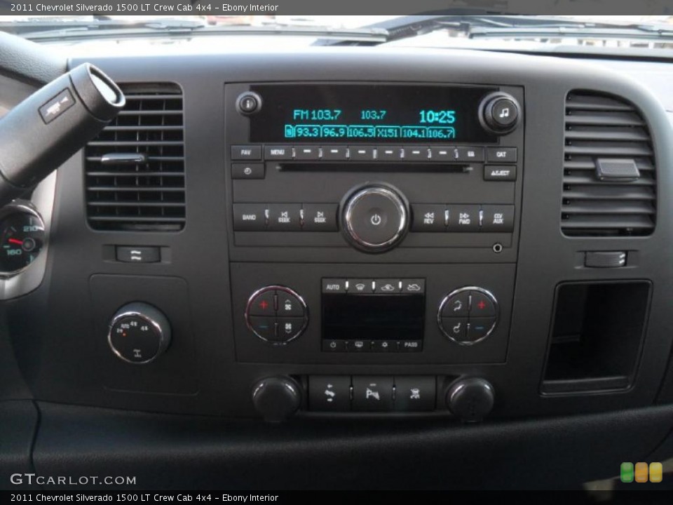 Ebony Interior Controls for the 2011 Chevrolet Silverado 1500 LT Crew Cab 4x4 #39343260