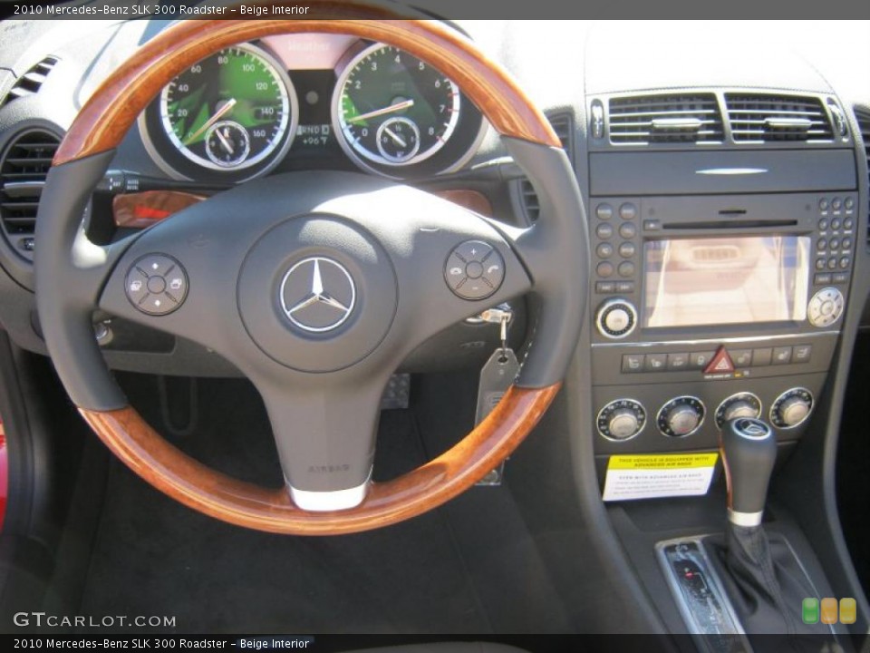 Beige Interior Dashboard for the 2010 Mercedes-Benz SLK 300 Roadster #39343364