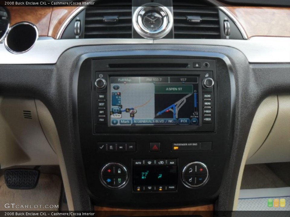 Cashmere/Cocoa Interior Navigation for the 2008 Buick Enclave CXL #39344572