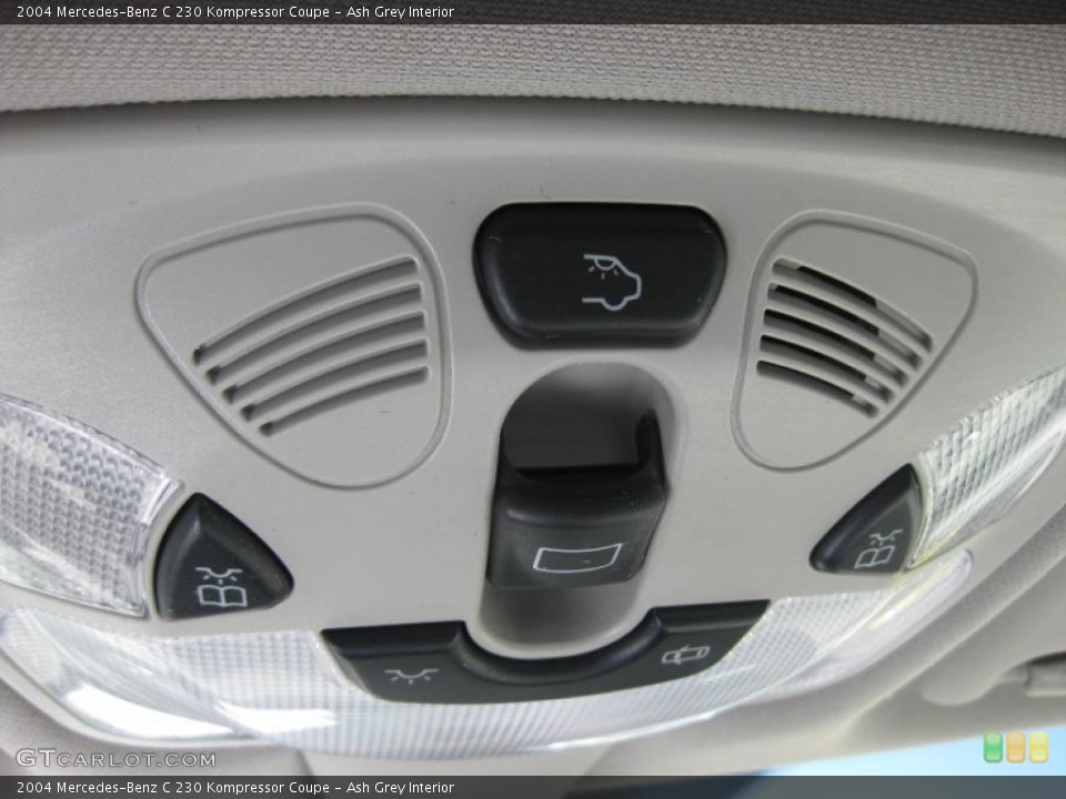 Ash Grey Interior Controls for the 2004 Mercedes-Benz C 230 Kompressor Coupe #39345408