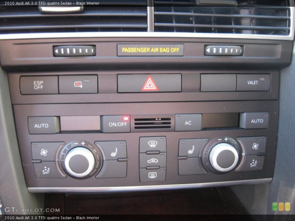 Black Interior Controls for the 2010 Audi A6 3.0 TFSI quattro Sedan #39345744