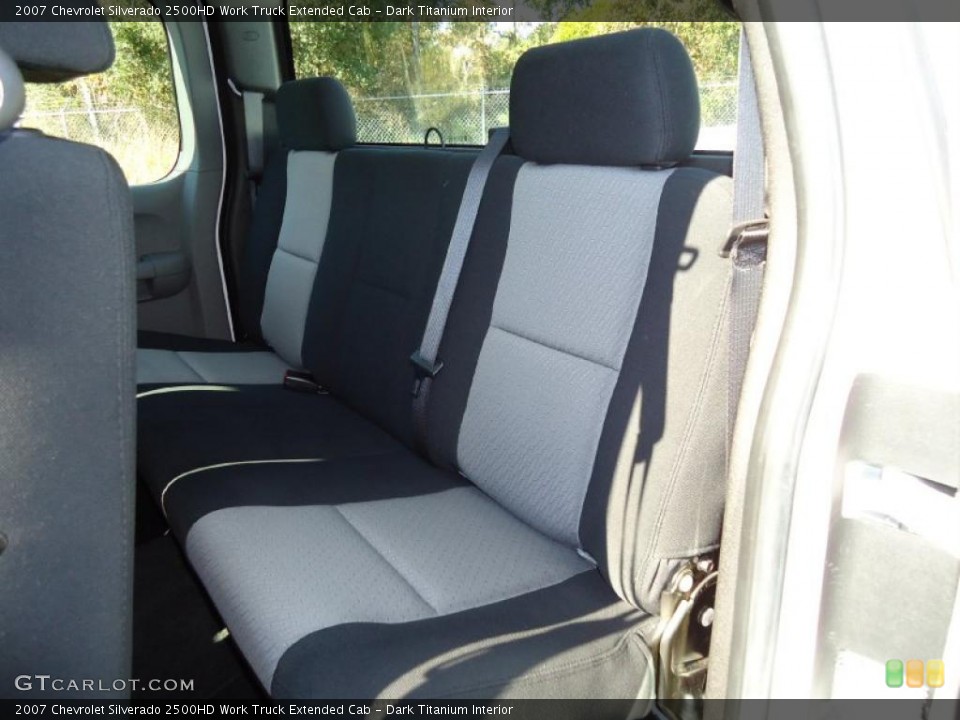 Dark Titanium Interior Photo for the 2007 Chevrolet Silverado 2500HD Work Truck Extended Cab #39349360