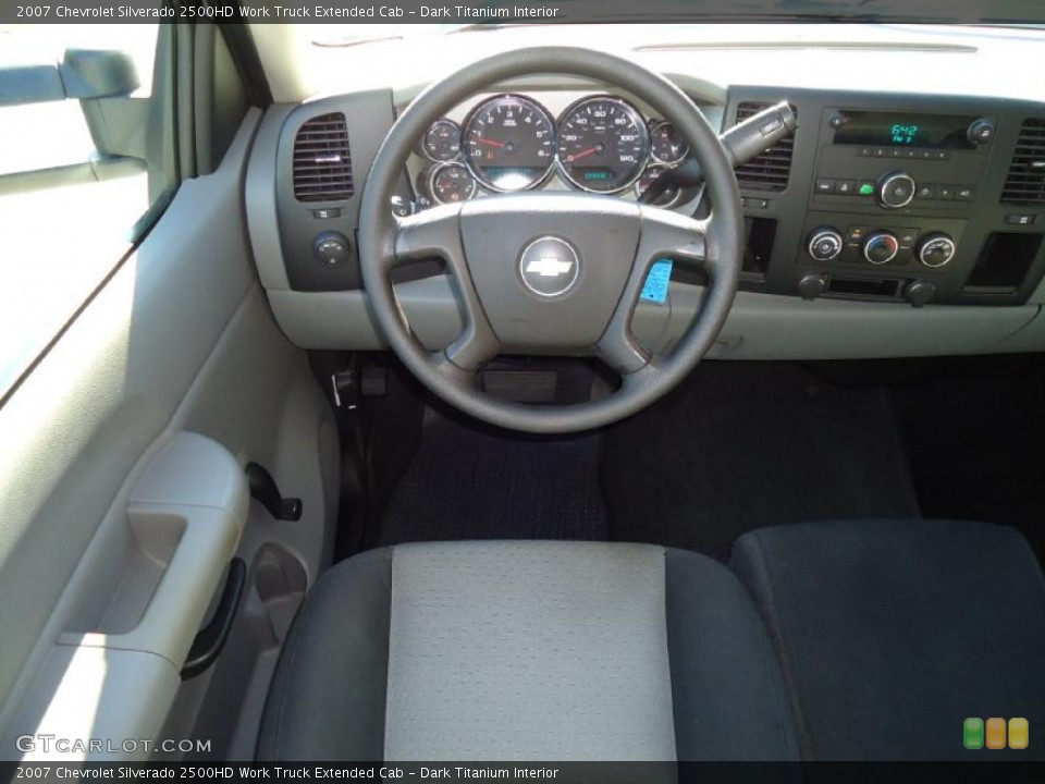 Dark Titanium Interior Dashboard for the 2007 Chevrolet Silverado 2500HD Work Truck Extended Cab #39349376