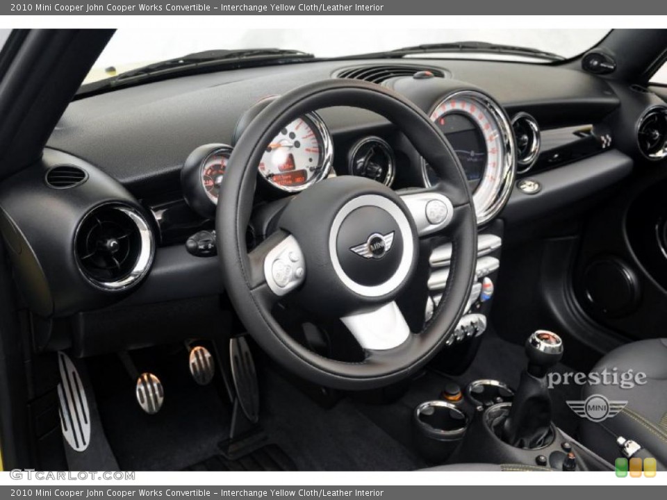Interchange Yellow Cloth/Leather Interior Dashboard for the 2010 Mini Cooper John Cooper Works Convertible #39351668