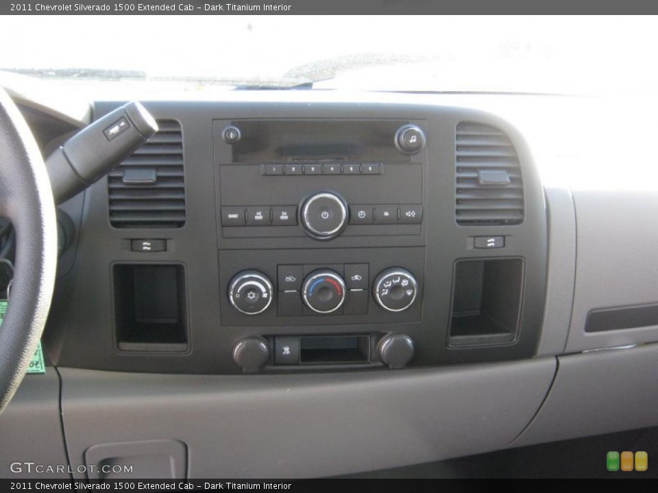 Dark Titanium Interior Controls for the 2011 Chevrolet Silverado 1500 Extended Cab #39353416