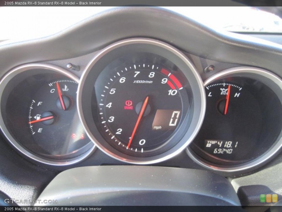 Black Interior Gauges for the 2005 Mazda RX-8  #39355104