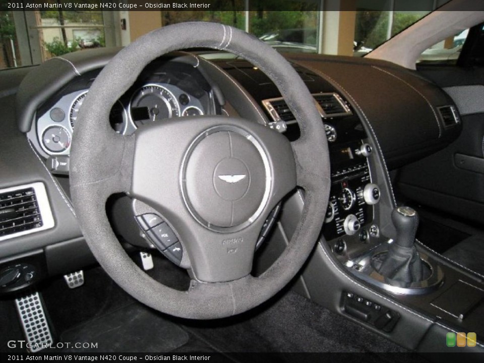 Obsidian Black Interior Steering Wheel for the 2011 Aston Martin V8 Vantage N420 Coupe #39355956