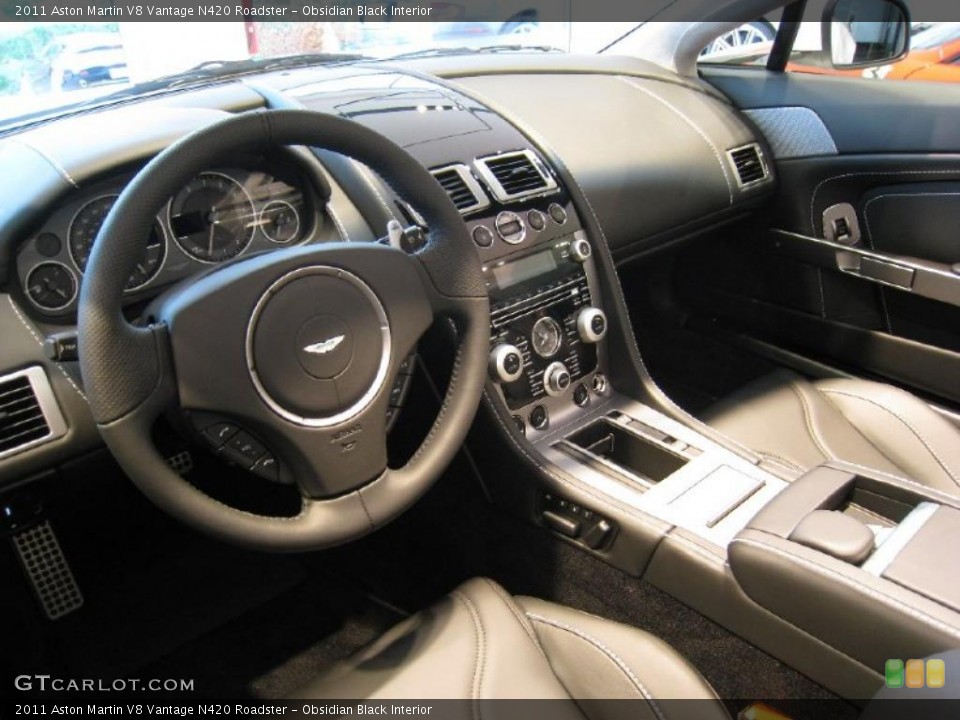 Obsidian Black Interior Prime Interior for the 2011 Aston Martin V8 Vantage N420 Roadster #39356192