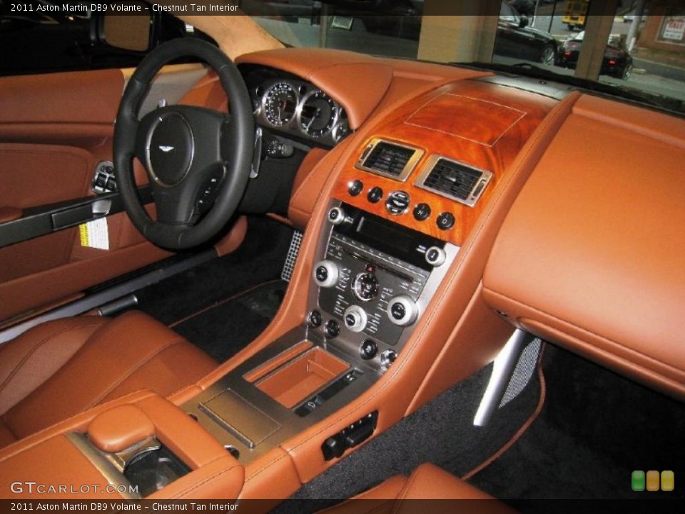 Chestnut Tan Interior Dashboard for the 2011 Aston Martin DB9 Volante #39356516