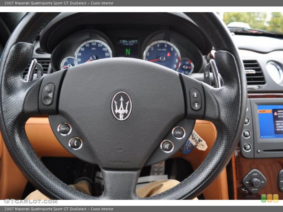 Cuoio Interior Steering Wheel for the 2007 Maserati Quattroporte Sport GT DuoSelect #39356648