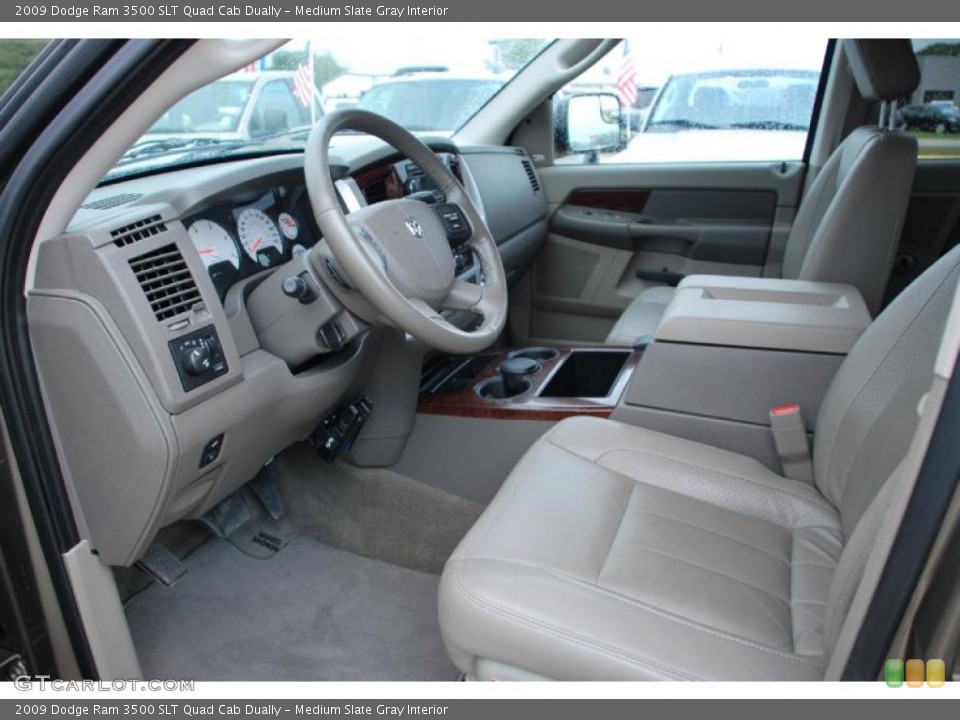 Medium Slate Gray Interior Prime Interior for the 2009 Dodge Ram 3500 SLT Quad Cab Dually #39356768