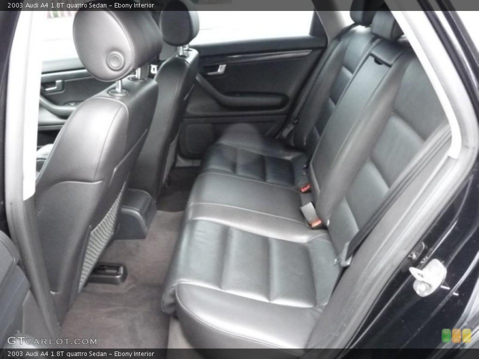 Ebony Interior Photo for the 2003 Audi A4 1.8T quattro Sedan #39357024